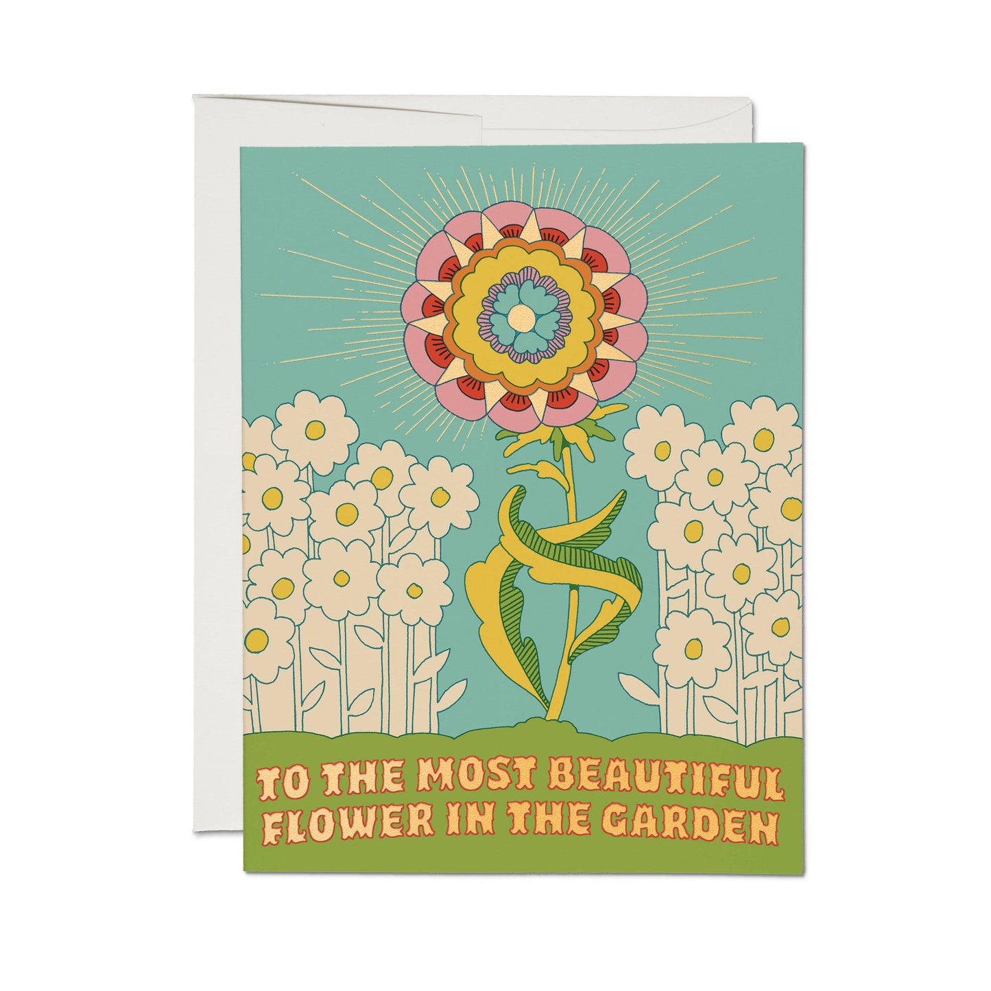 Beautiful Flower greeting card: Single
