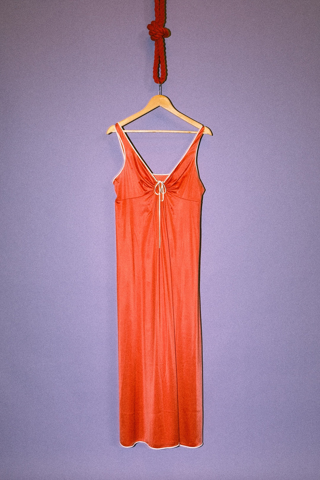 70's Vassarette Coral Nightgown, Large
