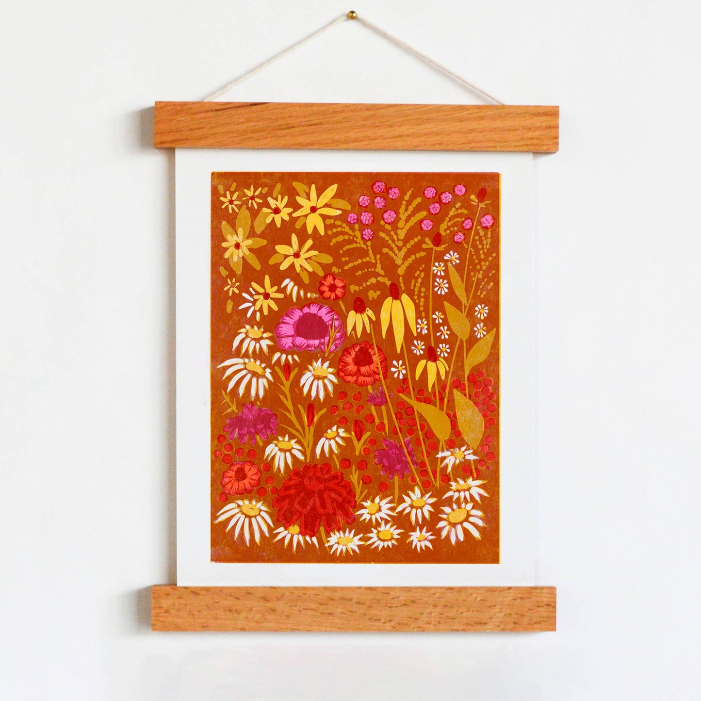 Marigolds and Rudbeckia Art Print