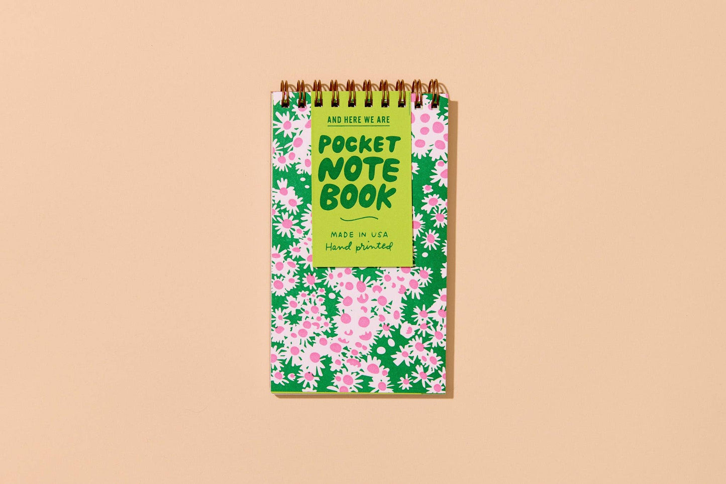 Aster Wildflower Letterpress Spiral Pocket Size Notebook - Mothers Day,Ants Letterpress Pocket Size Spiral Notebook -Fathers Day Gift Mothers Day