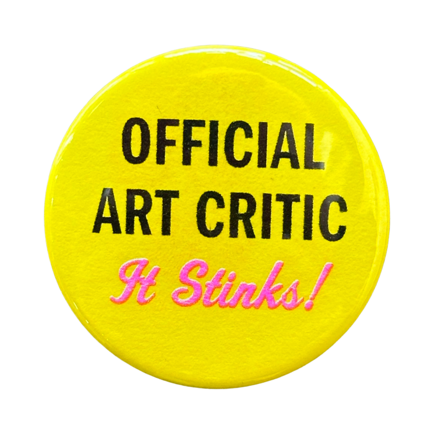 Official Art Critic Button
