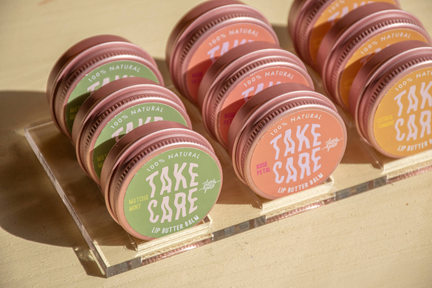 Display Stand - Take Care Lip Butter Balm - Simple Acrylic: 9