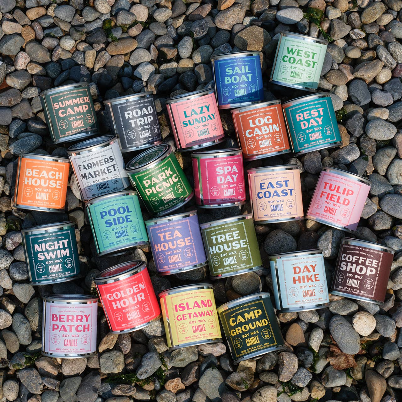 Log Cabin Soy Candle : 1/2 Pint / Cotton Wick