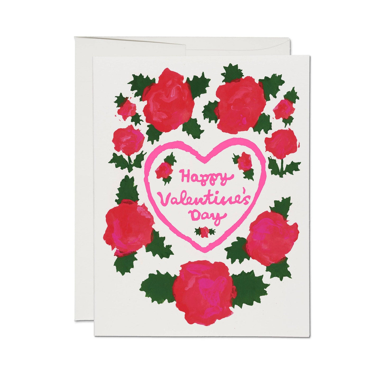 Rosy Heart greeting card: Single