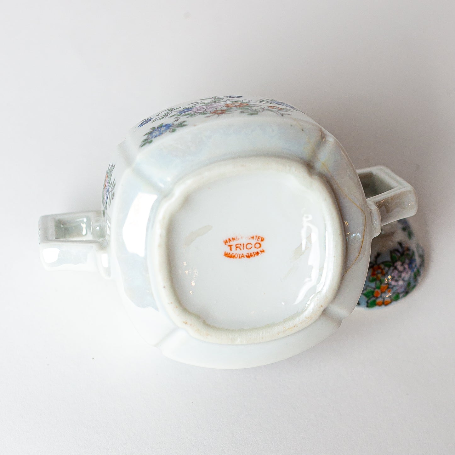 Trico Japanese Hand-painted Sugar Bowl, 1940's