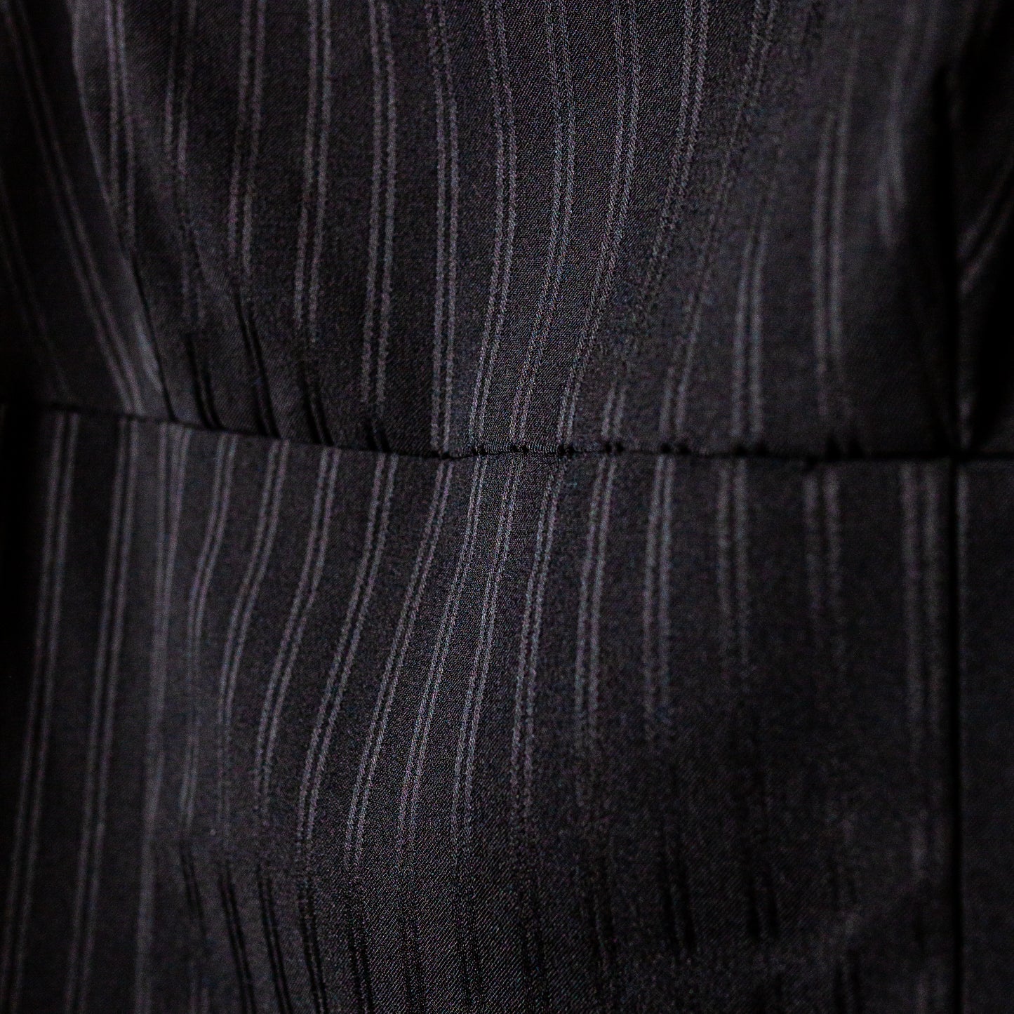 Y2K "Brioche" Pinstripe Little Black Dress