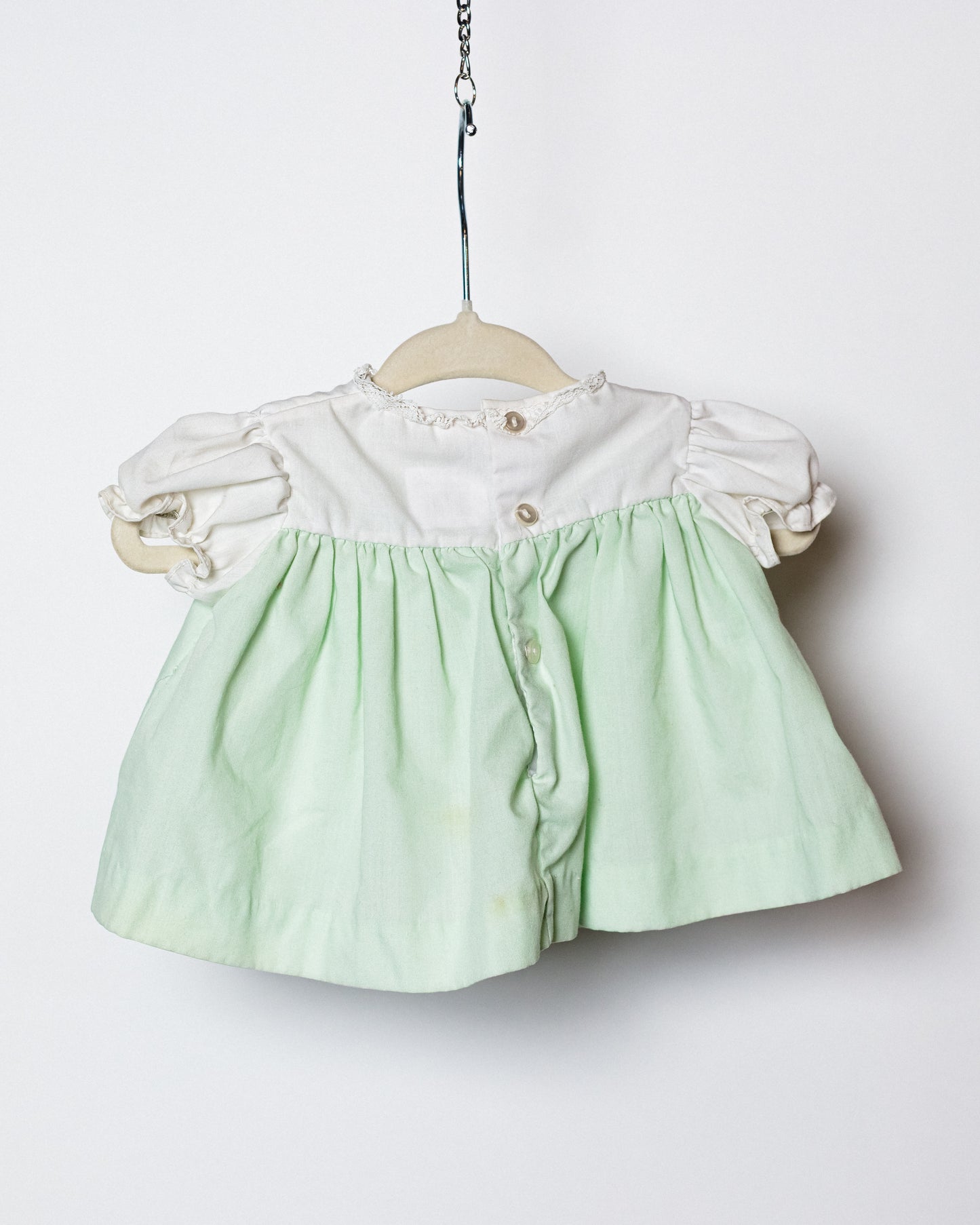 1950's Nannette Mint Green Baby Dress