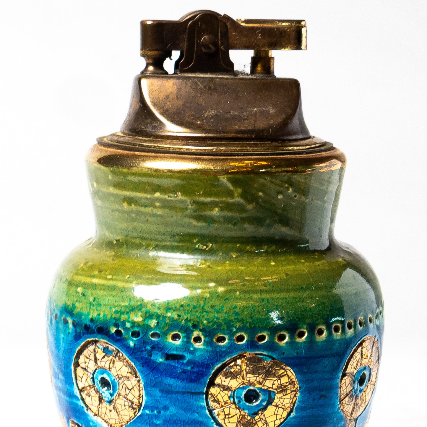 Bitossi Aldo Londi For Rosenthal Netter MCM "Thai Silk" Table Lighter