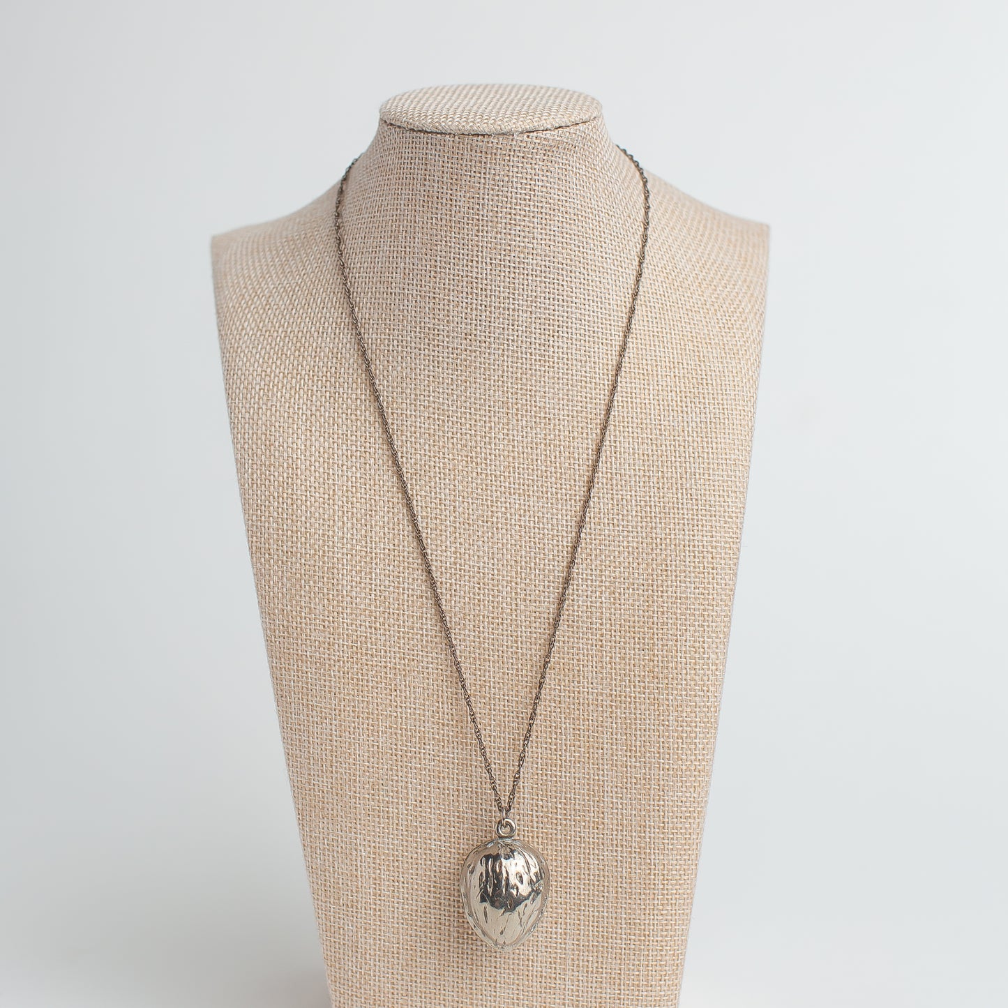 Vintage Silver Walnut Pendant