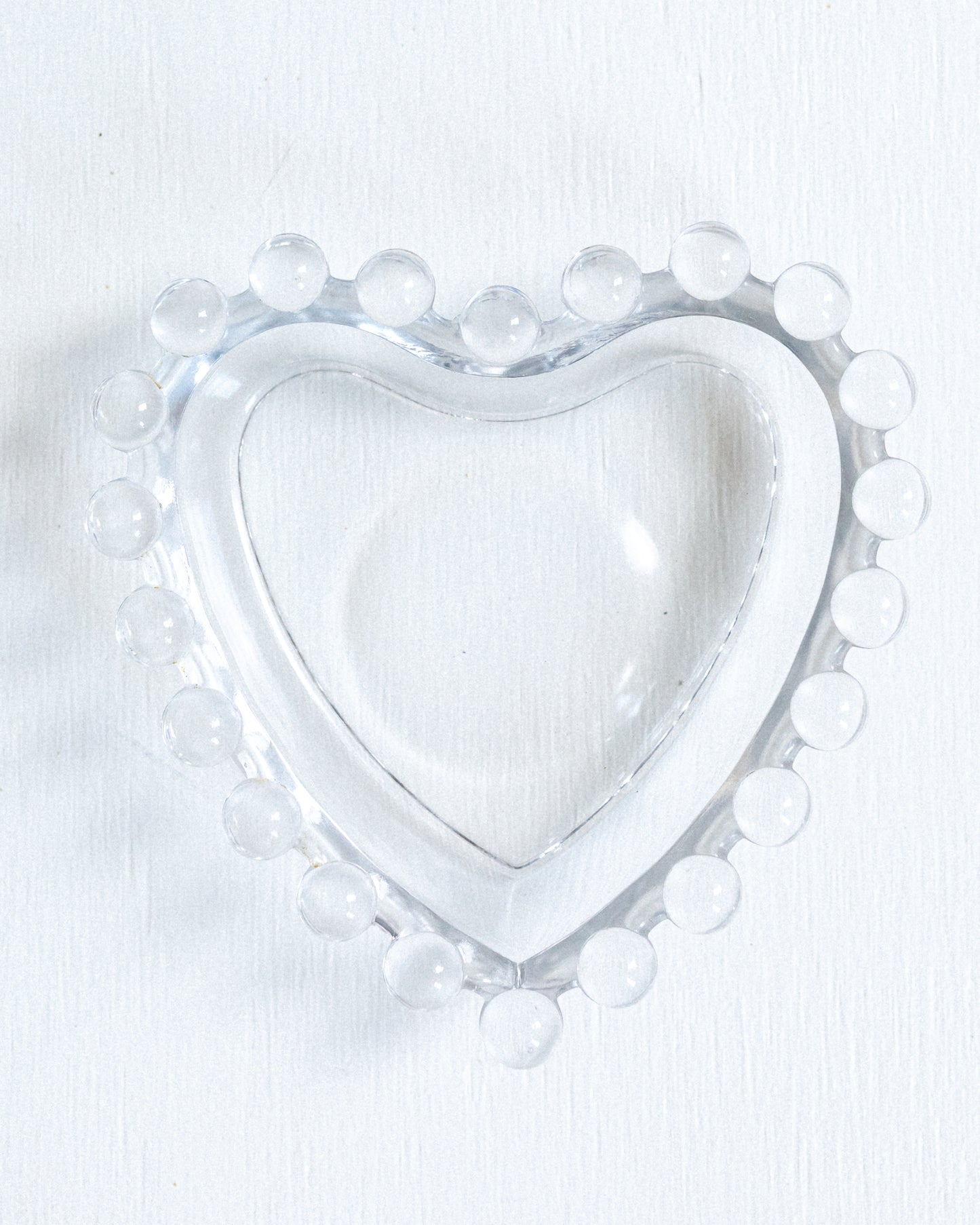 Vintage Candlewick Heart Dish