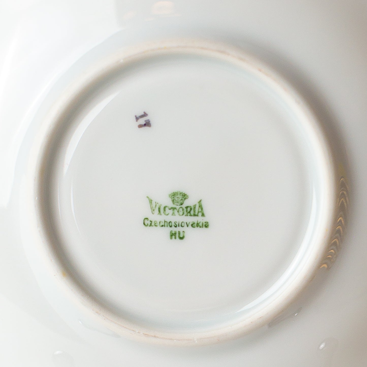 Victoria Czechoslovakia Dessert Plates, Set of 10