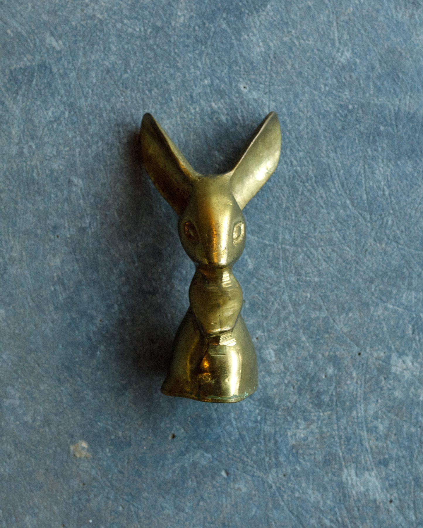 Mid Century Big Ear Brass Mouse Tchotchke