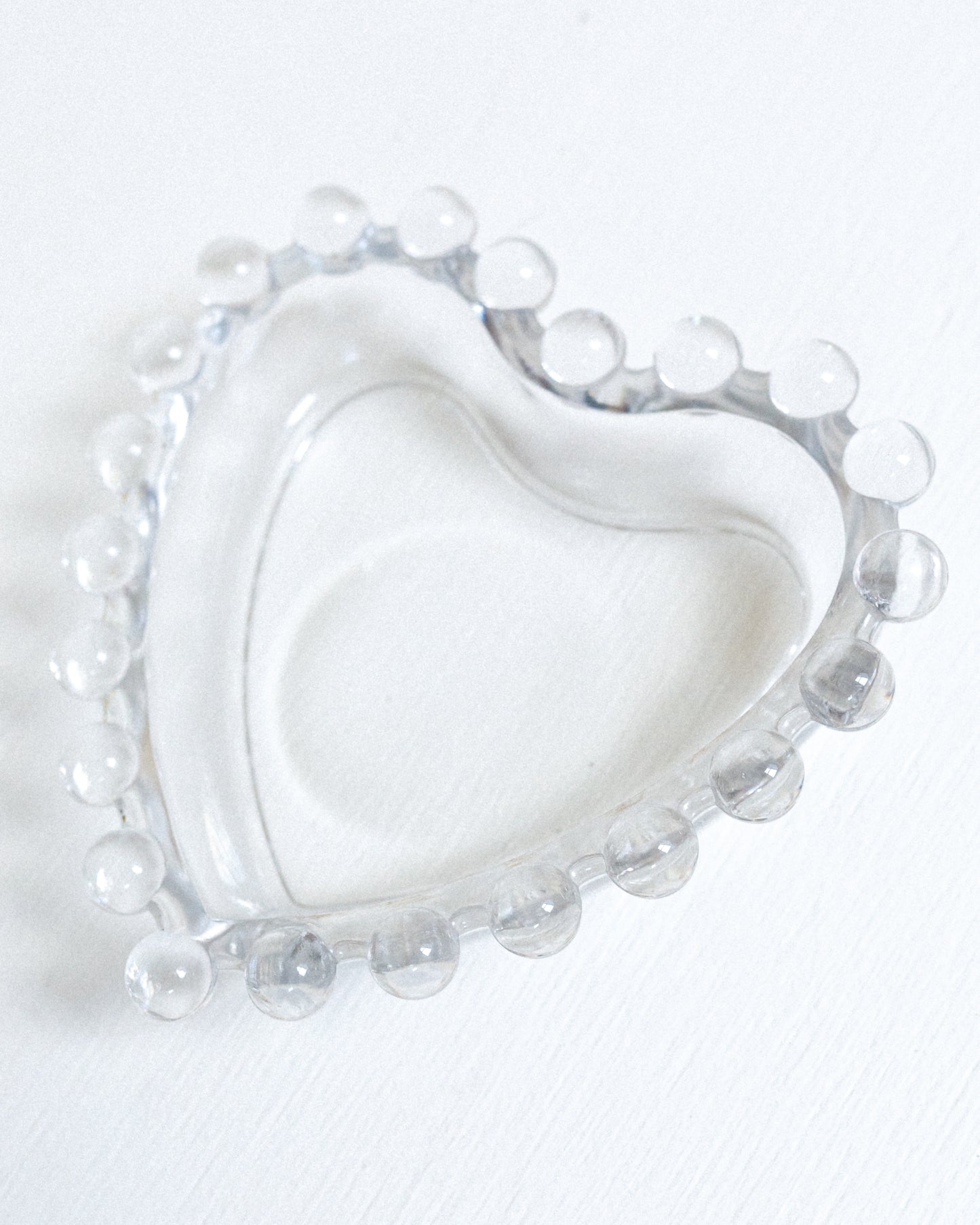 Vintage Candlewick Heart Dish