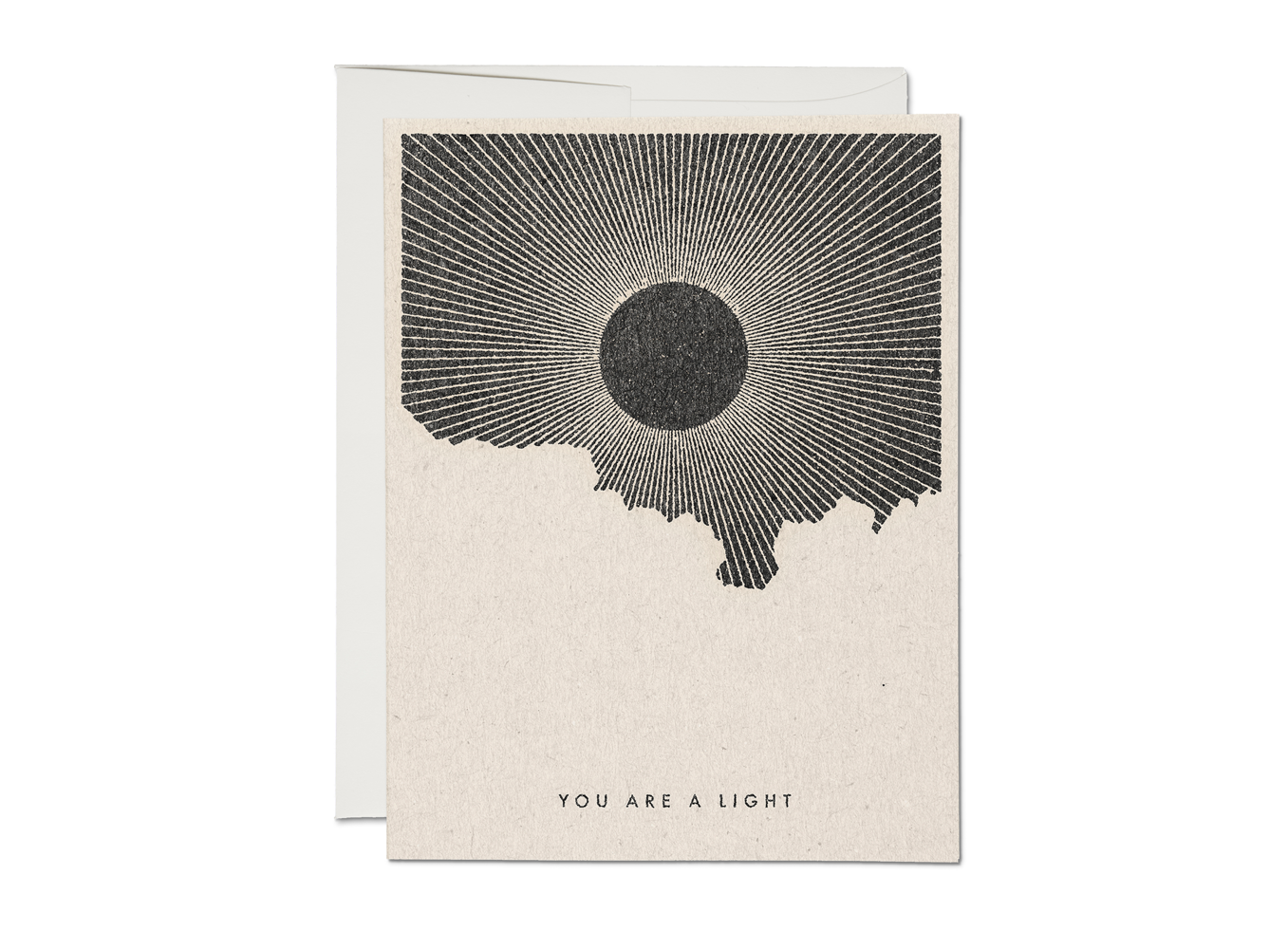 You Are a Light friendship greeting card: Singles
