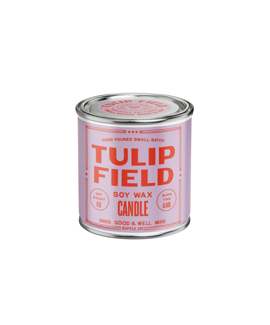 Tulip Field Soy Candle: 1/2 Pint / Cotton Wick