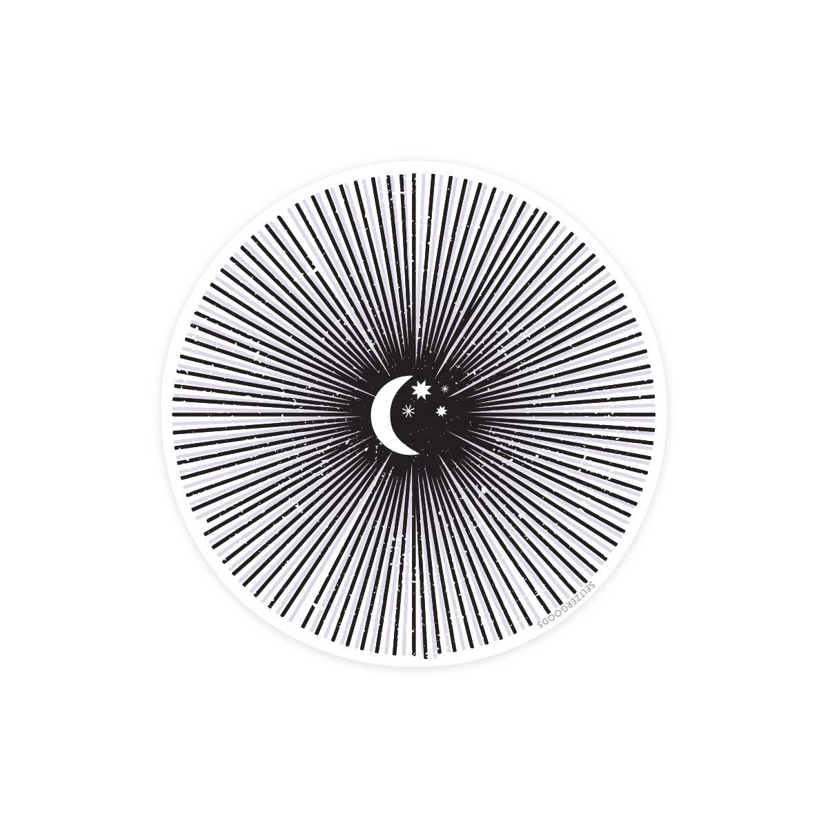 Moon Burst Sticker
