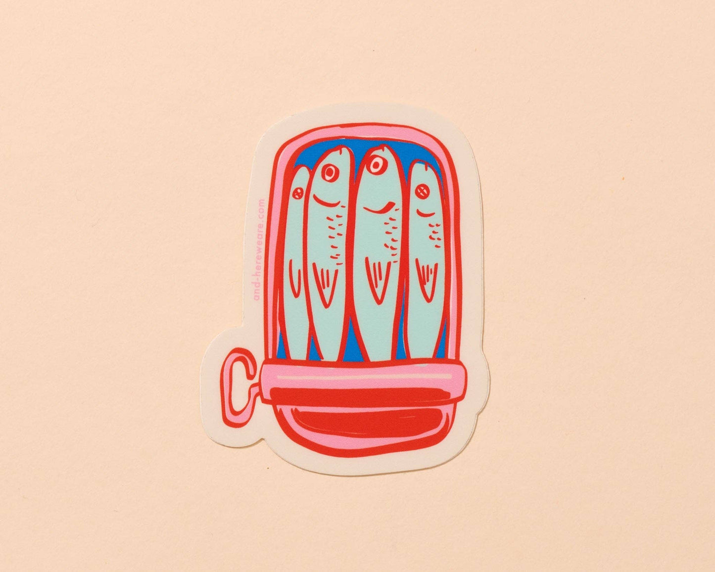 Sardines Vinyl Sticker, Foodie Lover, Grocery, Food - Fisherman's Wife- Fathers Day Gift Mothers Day