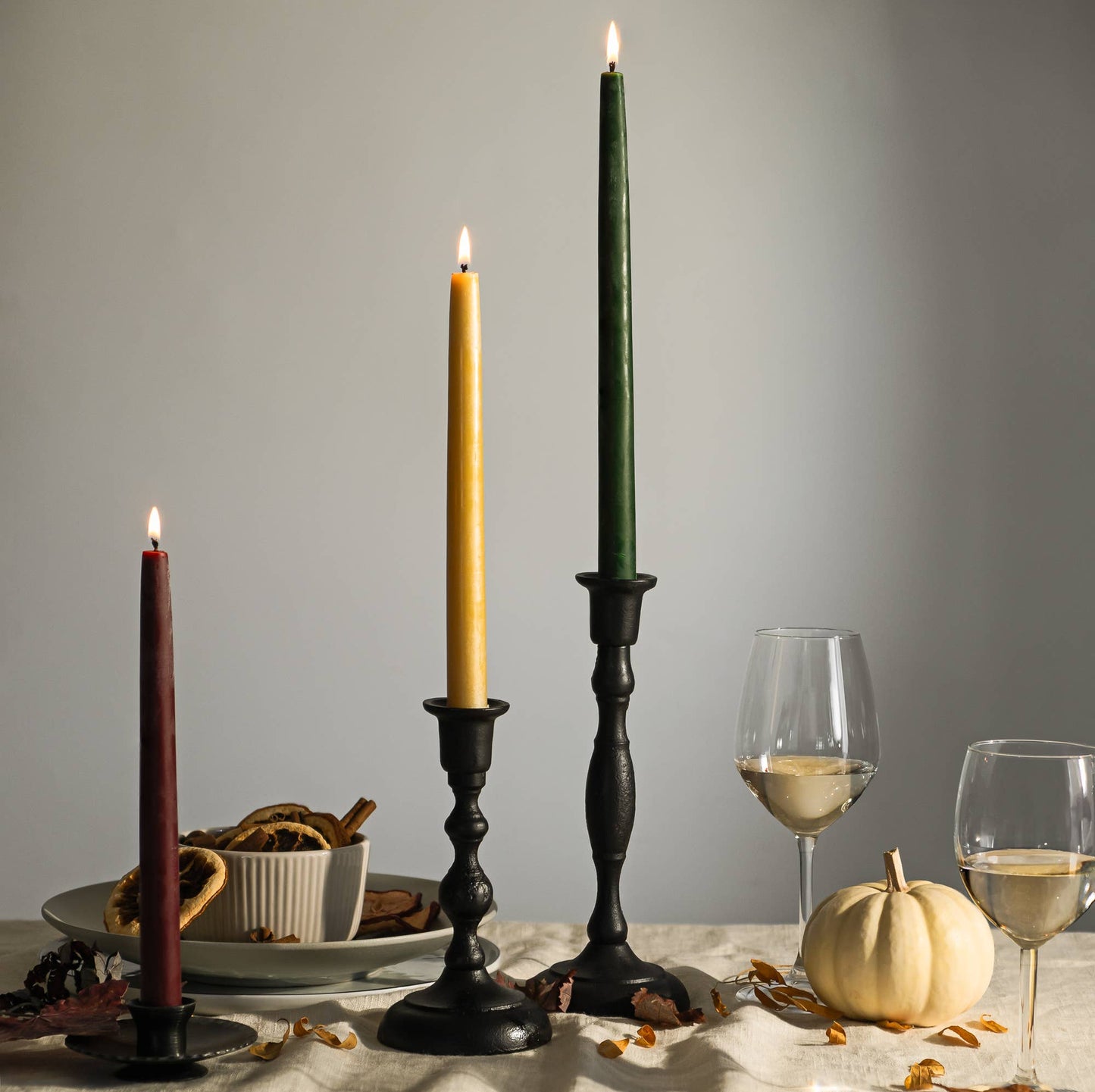Beeswax Taper Candles – Dripless & Handmade in USA: Lilac / 10"