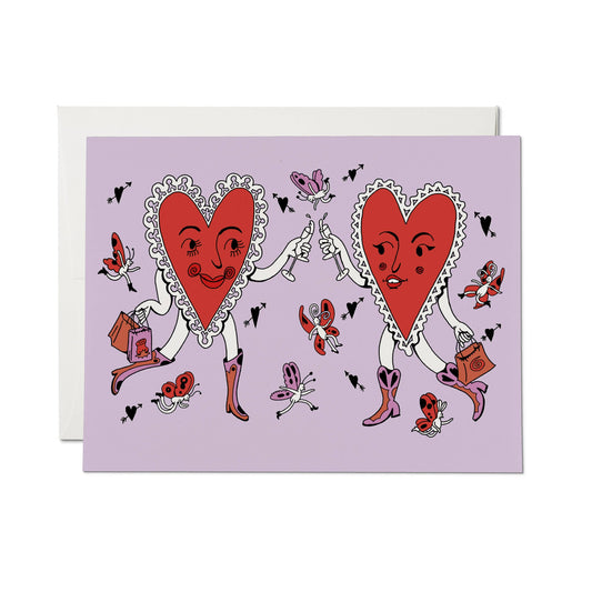 Heart Cheers greeting card: Single