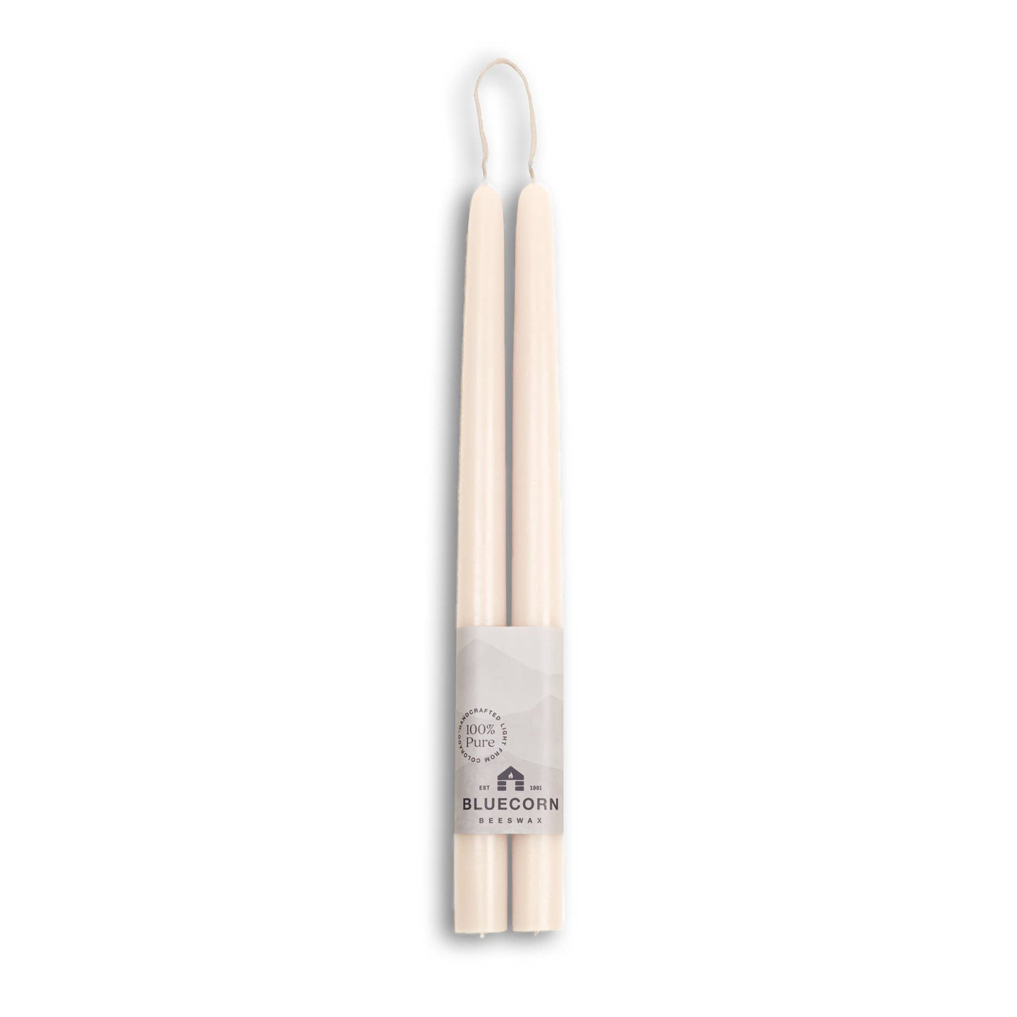 Beeswax Taper Candles – Dripless & Handmade in USA: Lilac / 10"