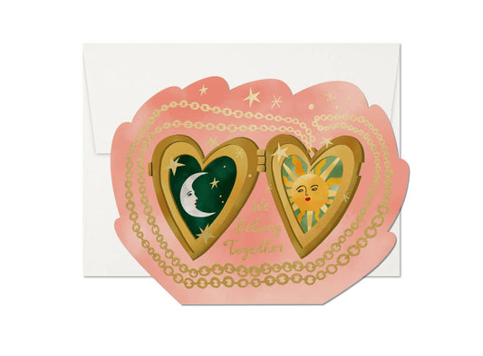 Locket Love Valentine's Day greeting card: Singles