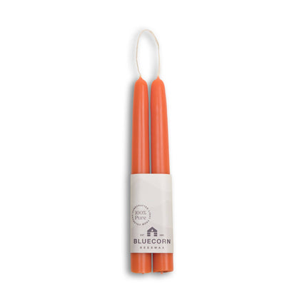 Beeswax Taper Candles – Dripless & Handmade in USA: Sky Blue / 10"