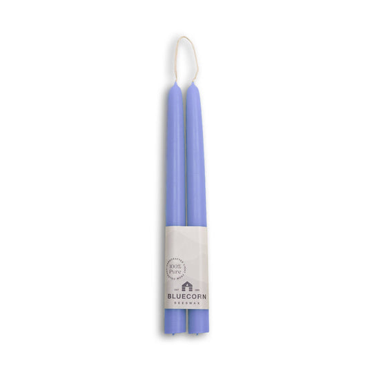 Beeswax Taper Candles – Dripless & Handmade in USA: Lilac / 10"