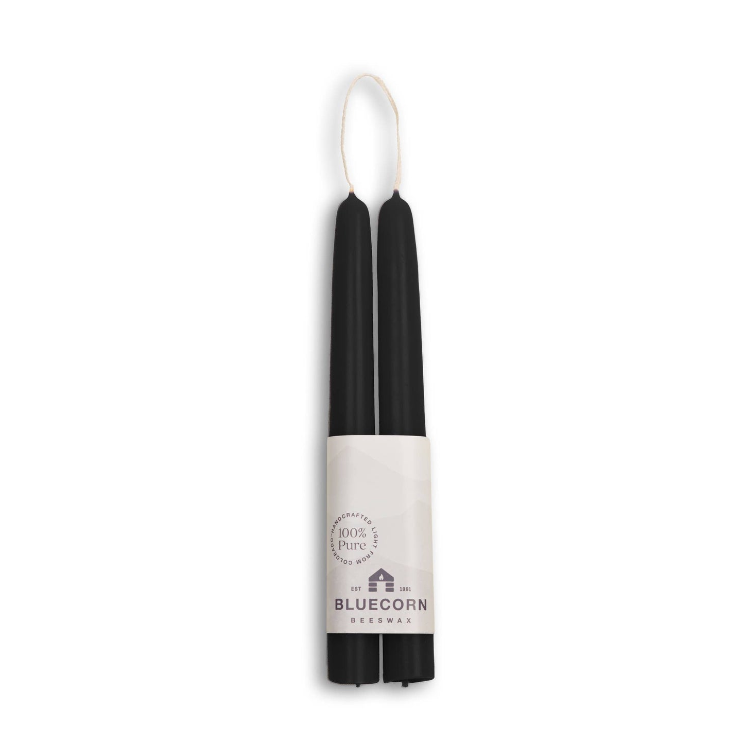 Beeswax Taper Candles – Dripless & Handmade in USA: Lilac / 10"