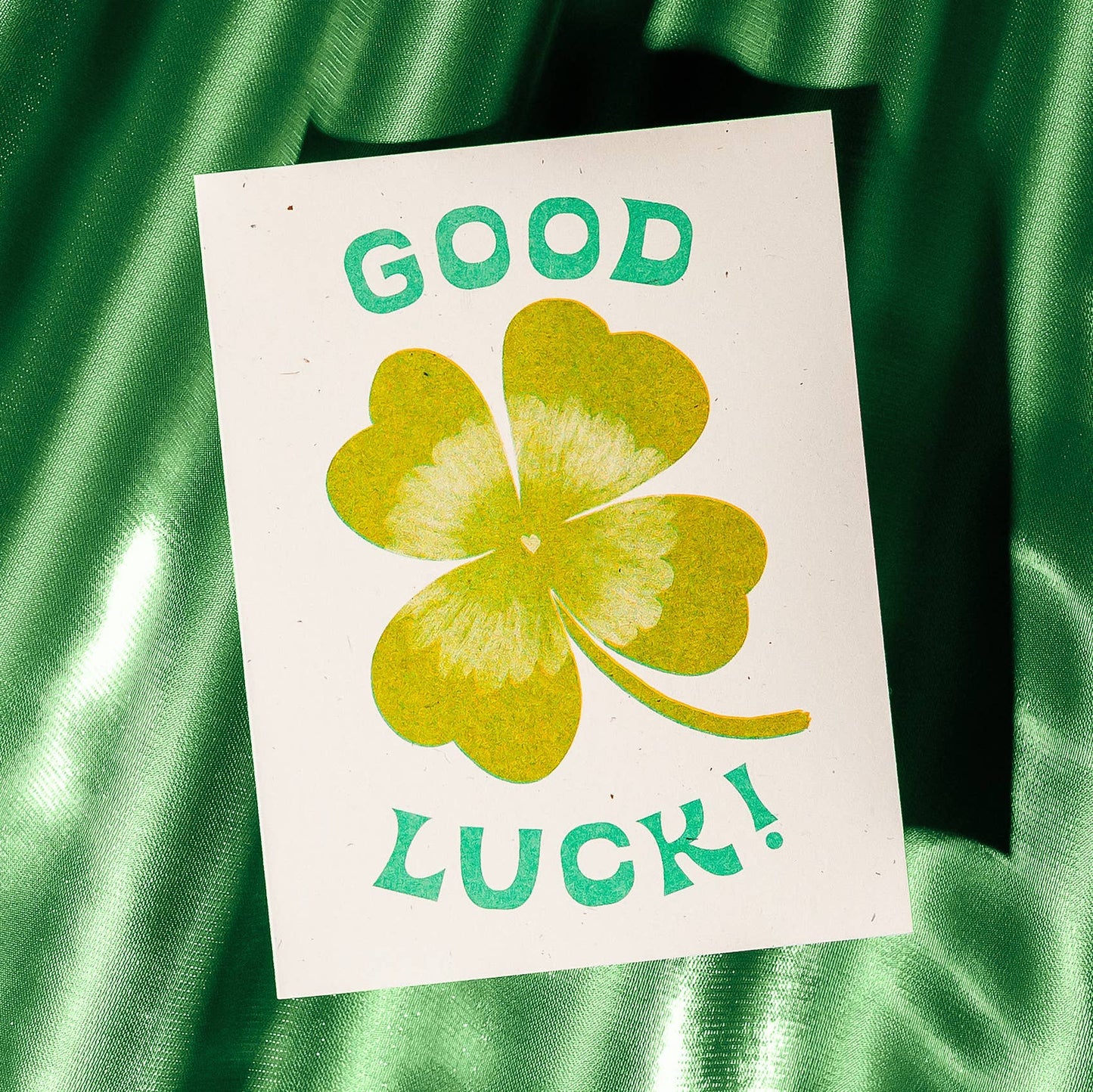 Good Luck - Risograph Card