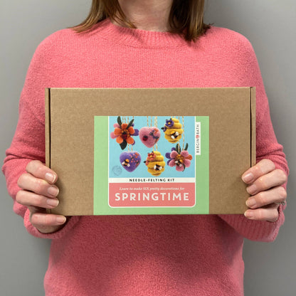 Needle Felting Kit - Springtime. A Pretty Craft for Easter
