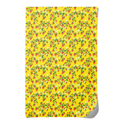 Strawberry Patch wrapping paper: Rolls of 3 sheets