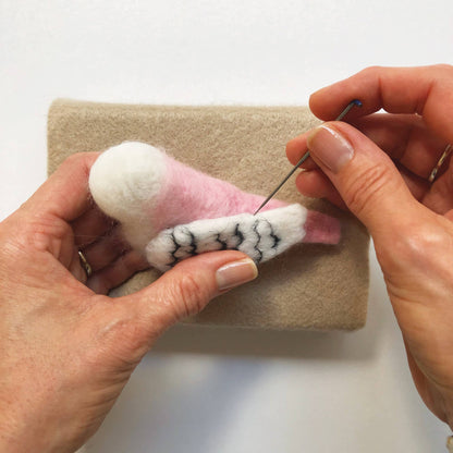 Needle Felting Kit Budgie. Make a wool felt budgerigar