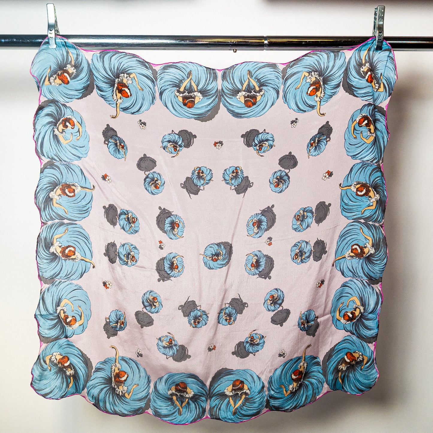 Vintage Japanese Sheer Silk Scarf