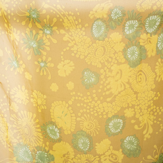 Vintage Sheer Floral Scarf