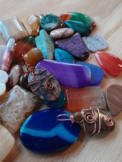 Beginner-Friendly Wire Wrapped Pendants