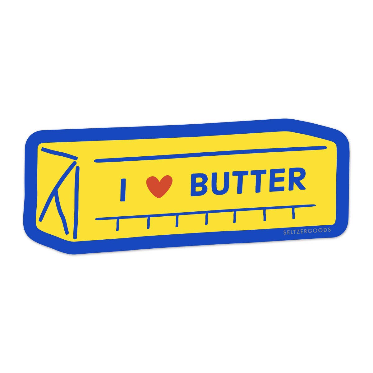 I Love Butter Sticker