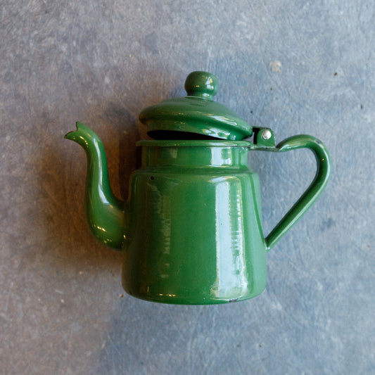 Vintage Enamelware Single Serving Teapot