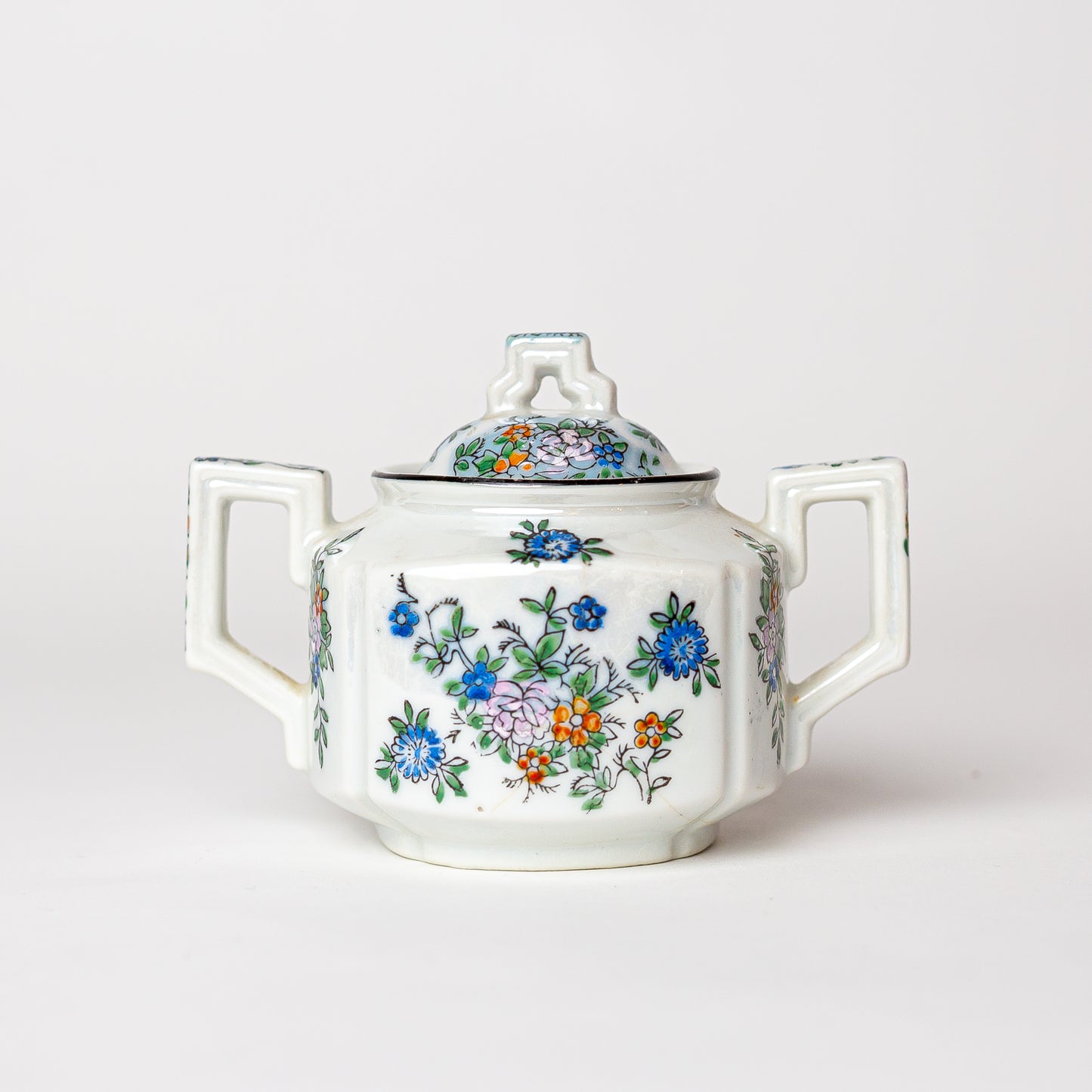 Trico Japanese Hand-painted Sugar Bowl, 1940's