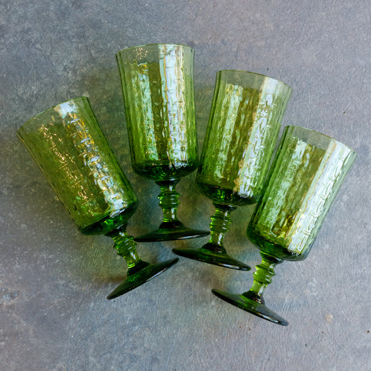 1960's Lenox Handblown Lead Crystal Wine Glasses