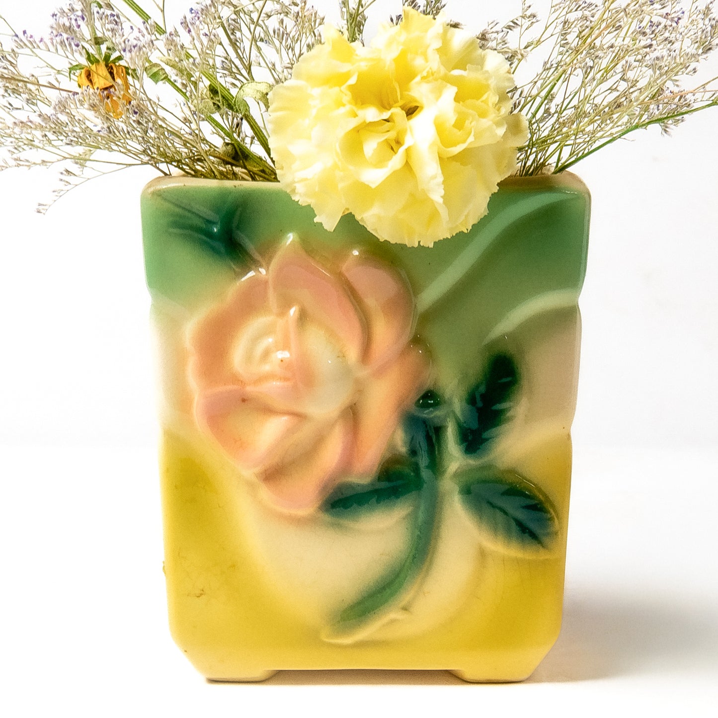 Ceramic Slip-Cast Square Vase