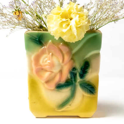 Ceramic Slip-Cast Square Vase