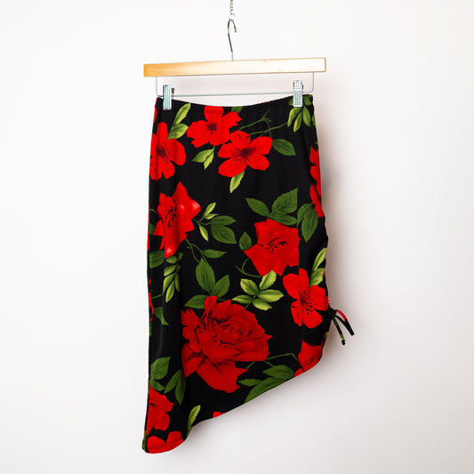 1990's "Rave City" Adjustable Floral Skirt