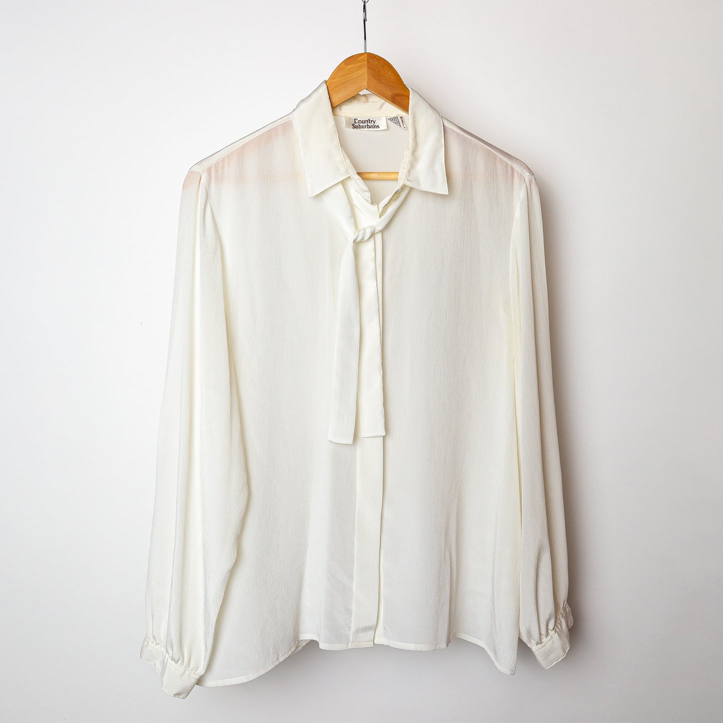 1980's "Country Suburbans" White Blouse