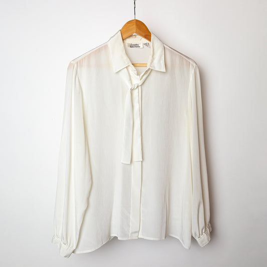 1980's "Country Suburbans" White Blouse