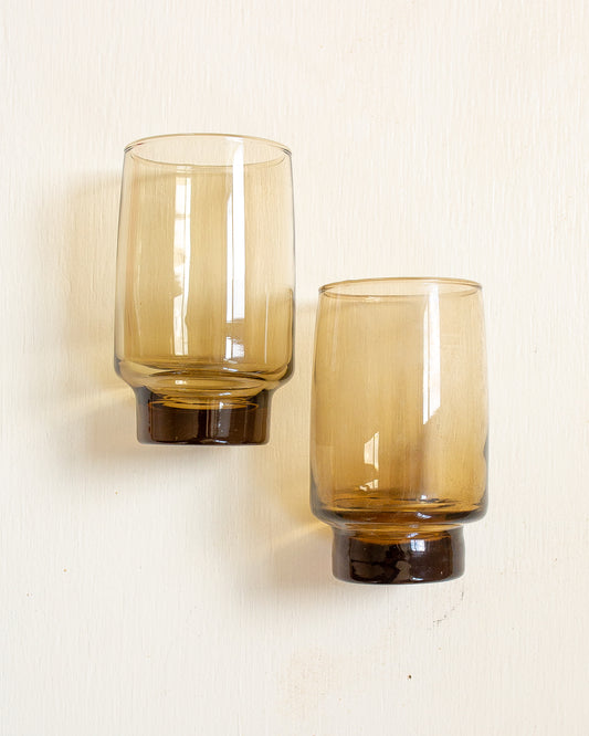 Vintage 1970's Libbey Tawny Tumblers