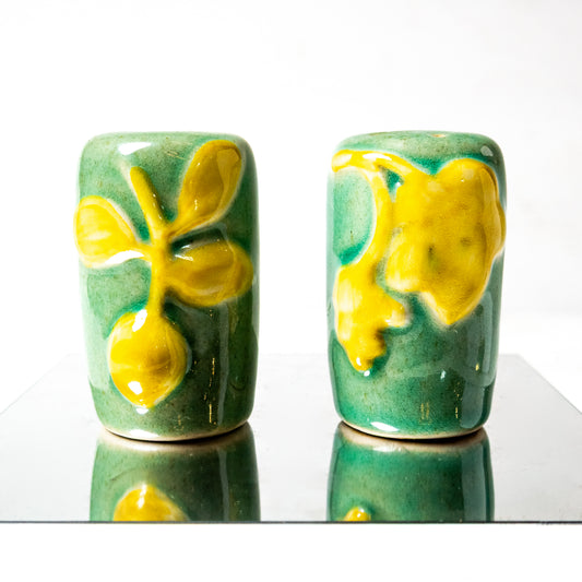 Ceramic Slip-Cast Salt & Pepper Shakers