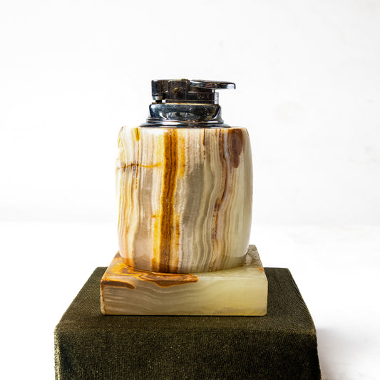 1960's Onyx Blitz Table Lighter with Ashtray Base