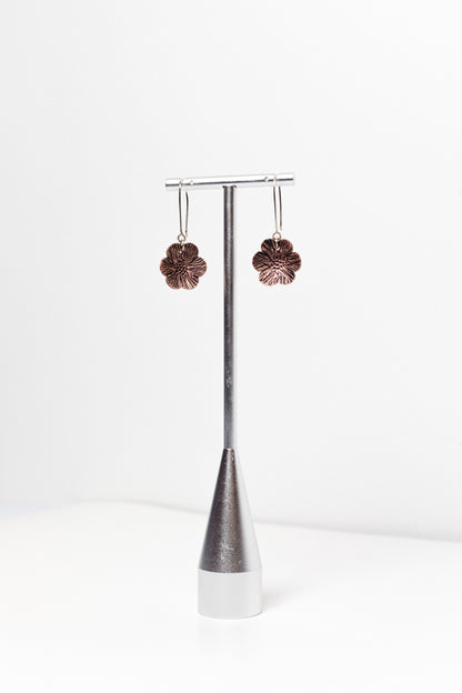 Copper Flower Earring with Brie Flora