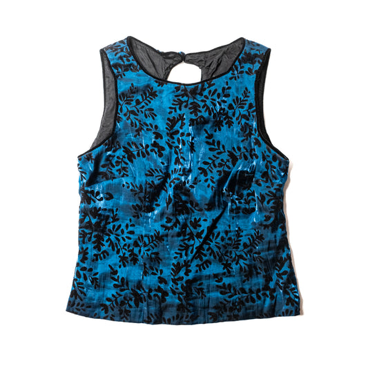 CDC Petites Flocked Velvet Tank