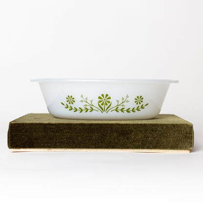 Glasbake by McKee 1 Quart Casserole Dish, 1970s